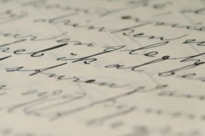 handgeschreven brief