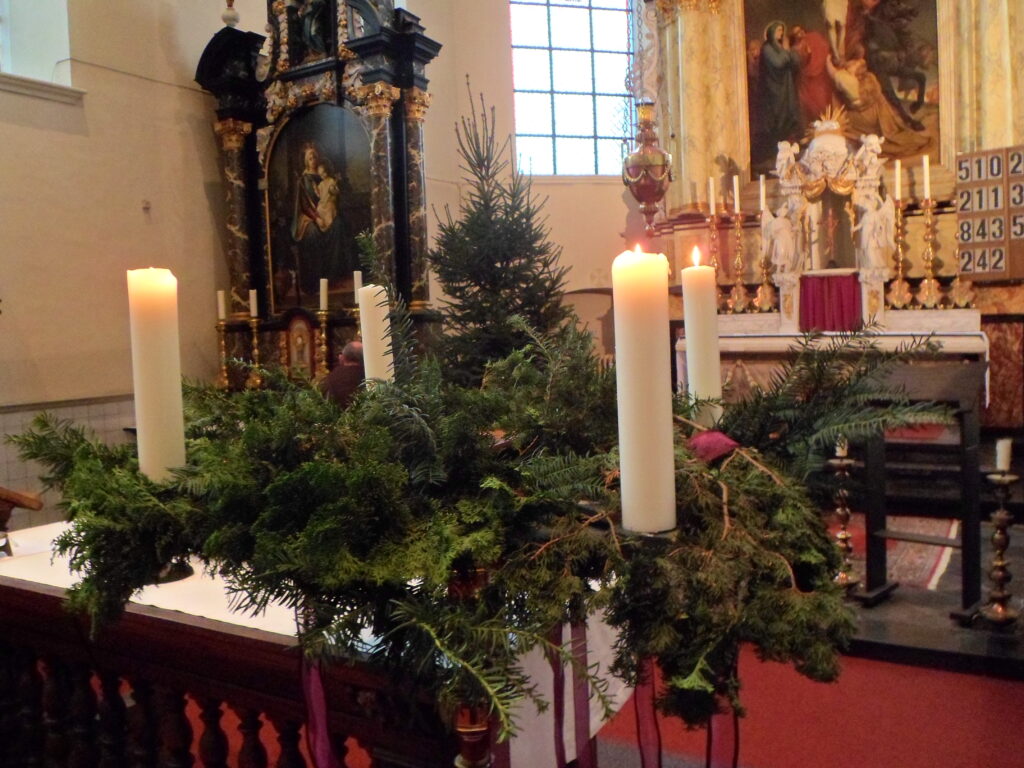 Adventskrans derde week van advent