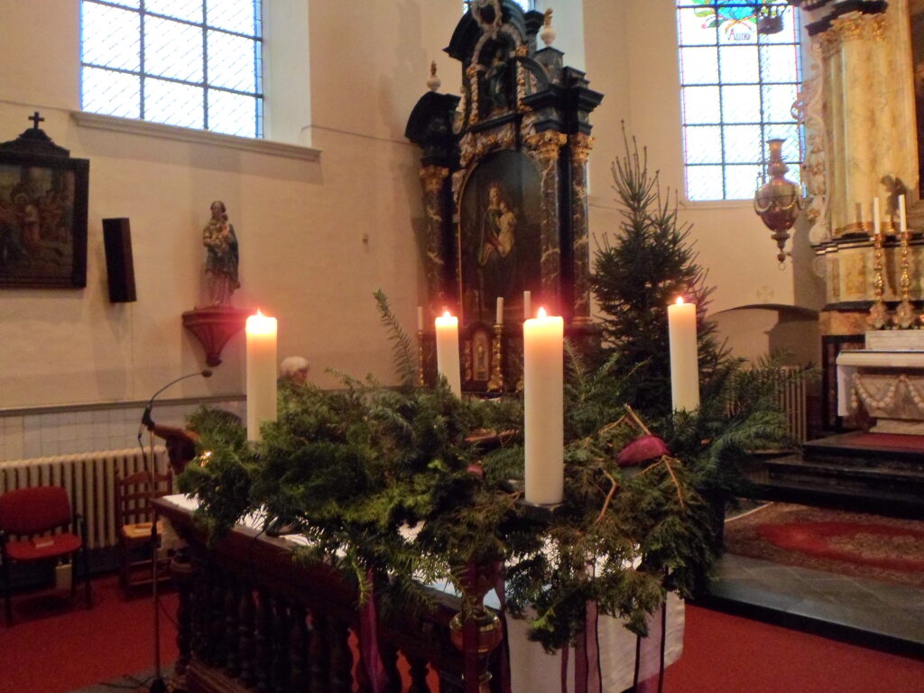 Adventskrans vierde zondag van advent
