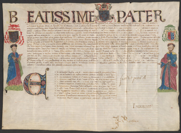 Een zogenaamde ‘confessionale’ uit circa 1550. Een van de abten van de abdij, Otto van Boetselaer, kreeg samen met enkele andere personen het recht zelf een geschikte biechtvader (confessor) te kiezen die volmacht had om speciale zonden te vergeven of andere voorrechten kreeg.