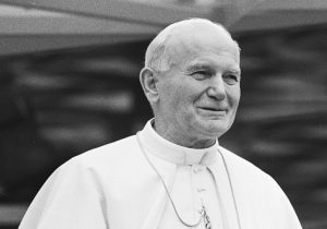 Paus Johannes Paulus II (uitsnede van foto Wikipedia)