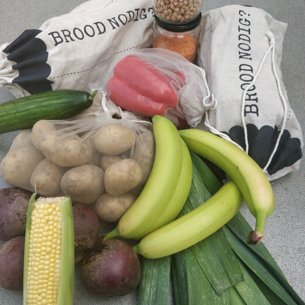 Boodschappen zonder plastic