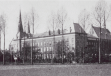 Achterzijde van het voormalig kleinseminarie Culemborg waaraan Cor Bouchette studeerde