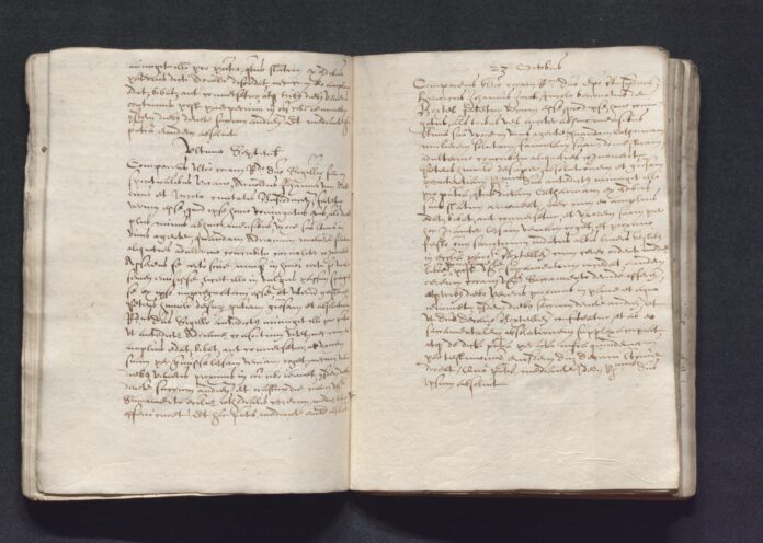 23 - Spread BHIC, 2147 Archief van de bisschop van 's-Hertogenbosch, 1559-circa 1650, inv.nr. 158 scan 23 (rechter pagina)