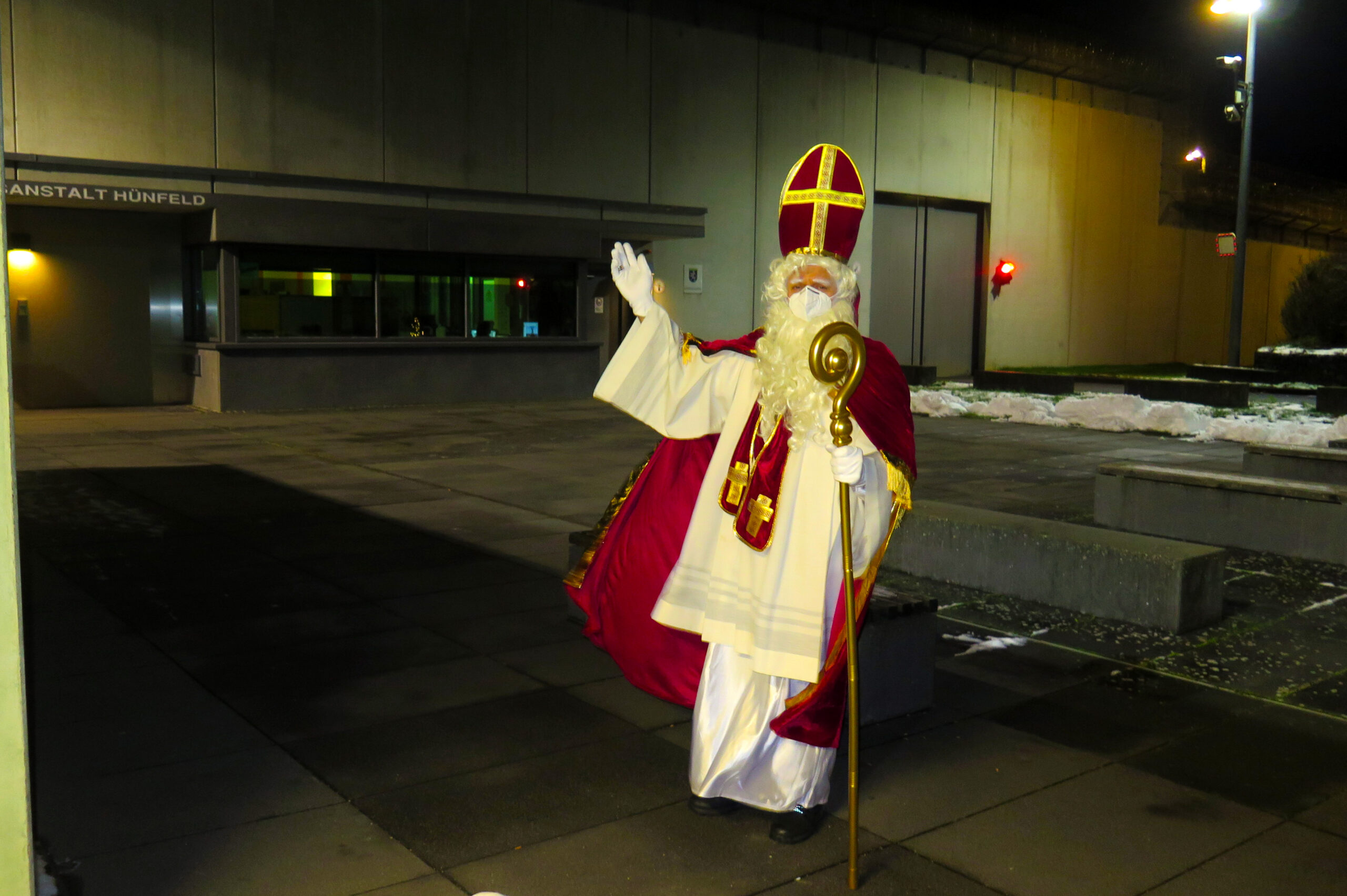 Sinterklaas bezoekt de penitentiaire inrichting in Hünfeld (Bisdom Fulda) © Gefängnisseelsorge JVA Hünfeld/JVA Fulda