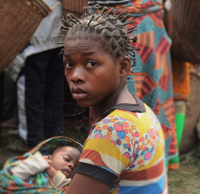 Moeder en kind in Congo