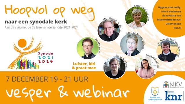 Webinar: ‘Hoopvol op weg naar een synodale kerk’